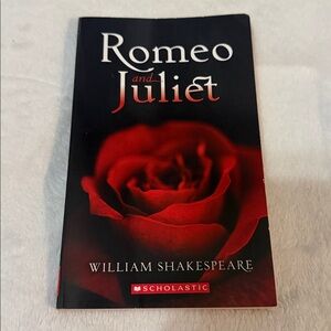 Romeo & Juliet Book with Red Rose Cover 🌹